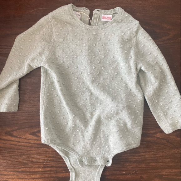 ZARA 6-9 sweater bodysuit NWOT - Picture 2 of 3
